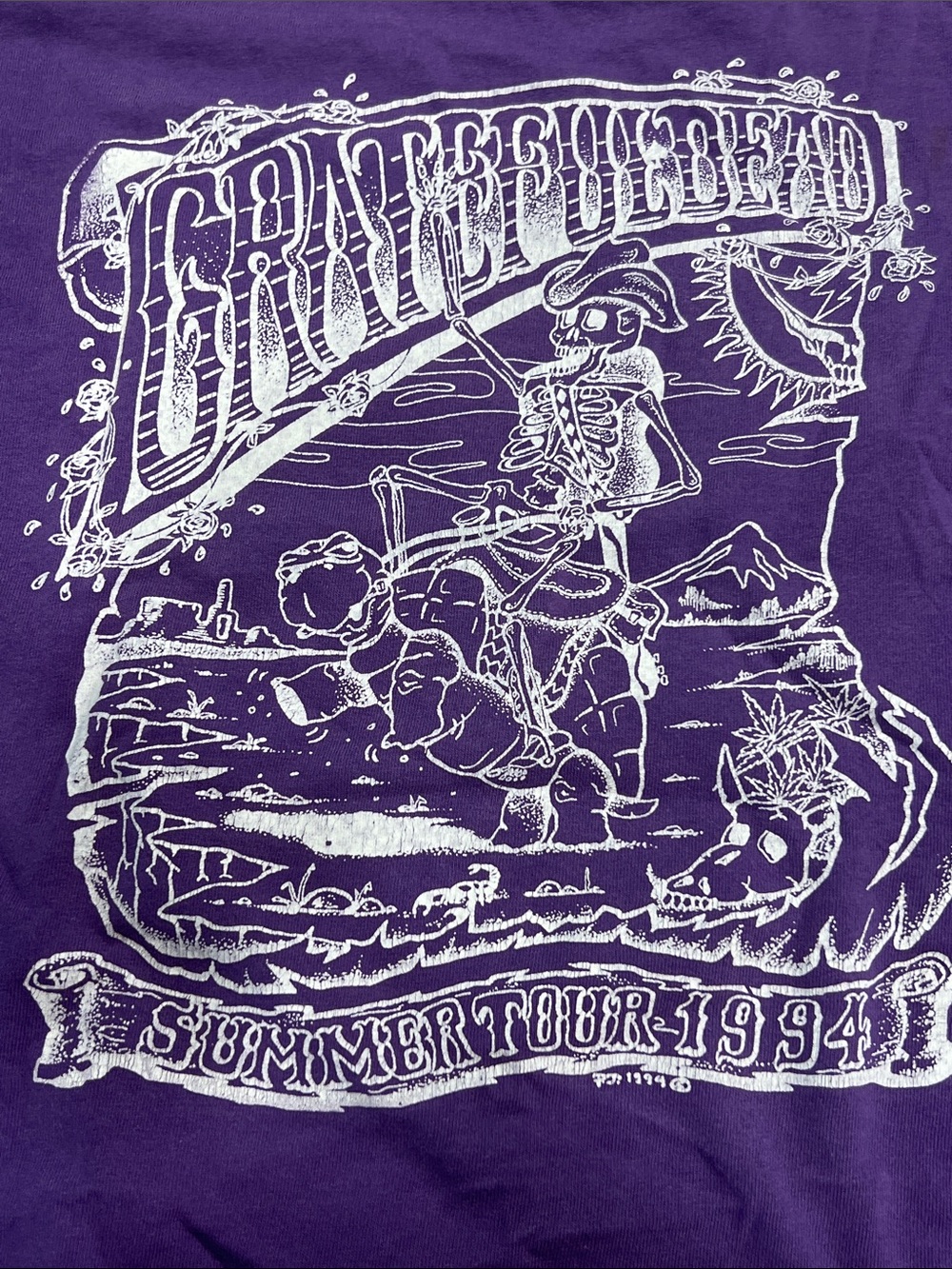 Grateful Dead XL Short Sleeve Graphic 1994 original USA made concert shirt z21